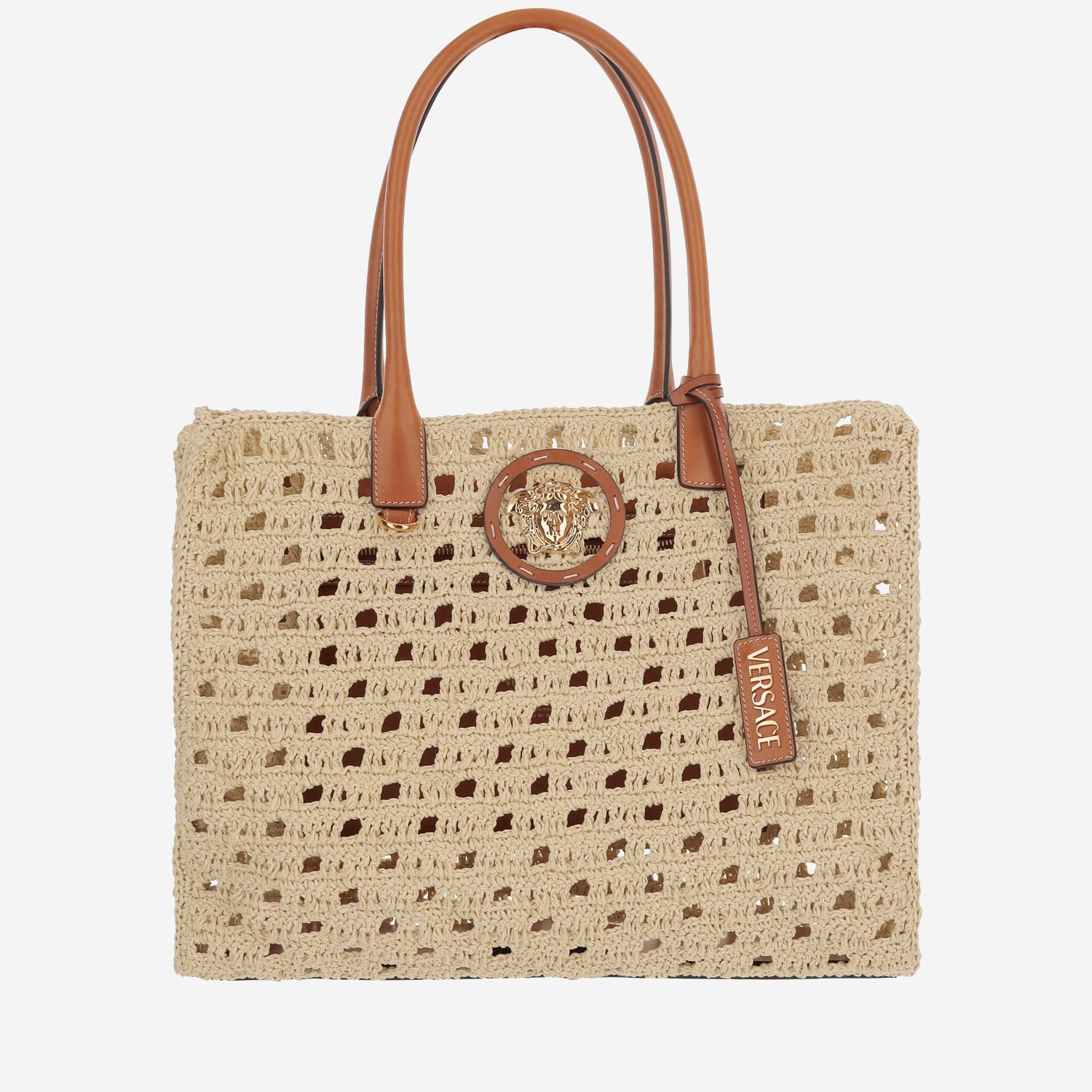 BORSA TOTE LA MEDUSA IN TELA 1004741 1A169992KJ8V VERSACE 