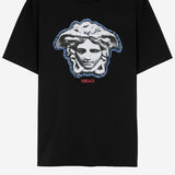 T-SHIRT IN COTONE CON STAMPA LOGO 1013302 1A167531B000 VERSACE 