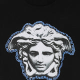 T-SHIRT IN COTONE CON STAMPA LOGO 1013302 1A167531B000 VERSACE 