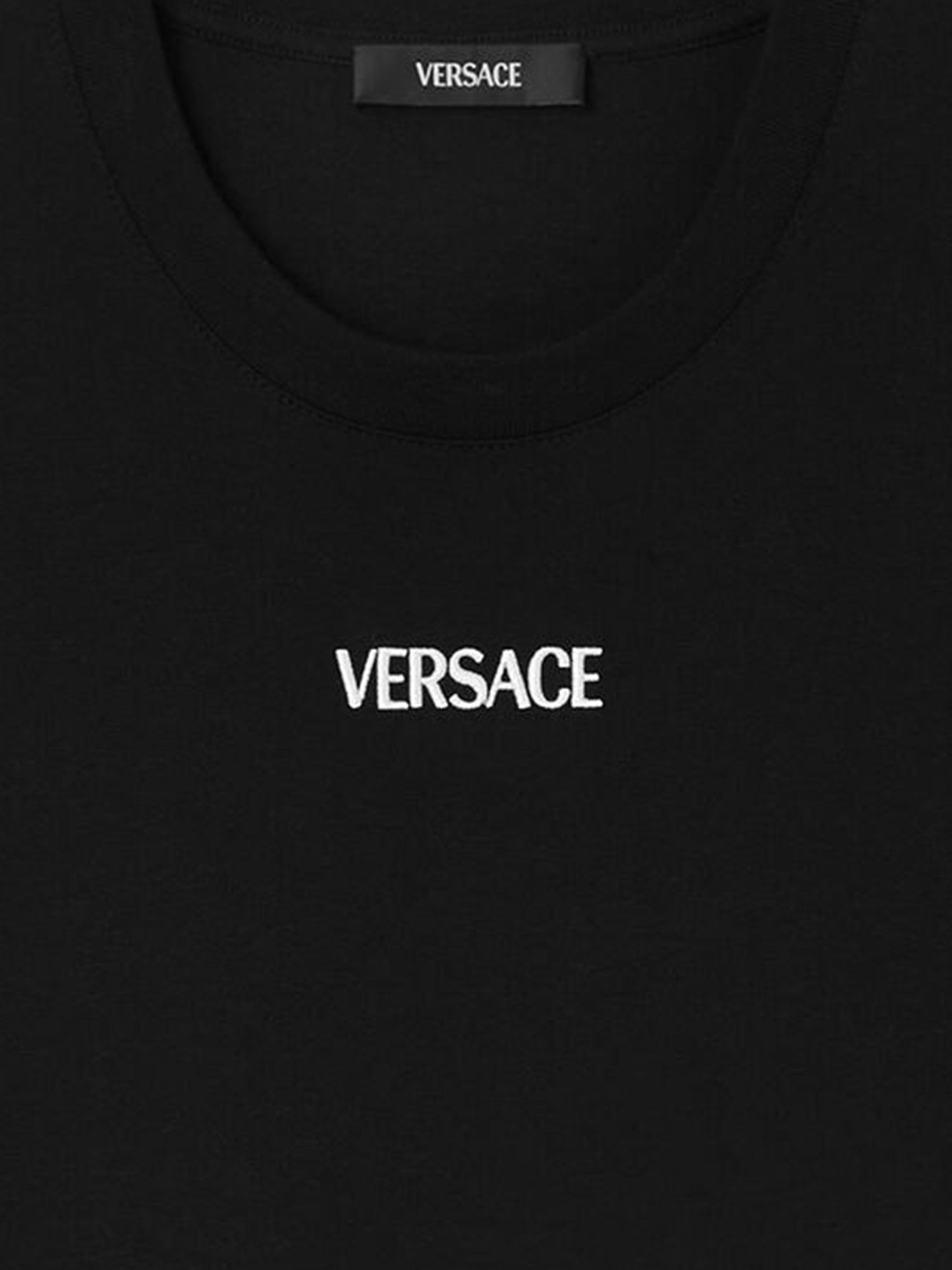 T-SHIRT IN COTONE CON LOGO 1013944 1A164551B000 VERSACE 