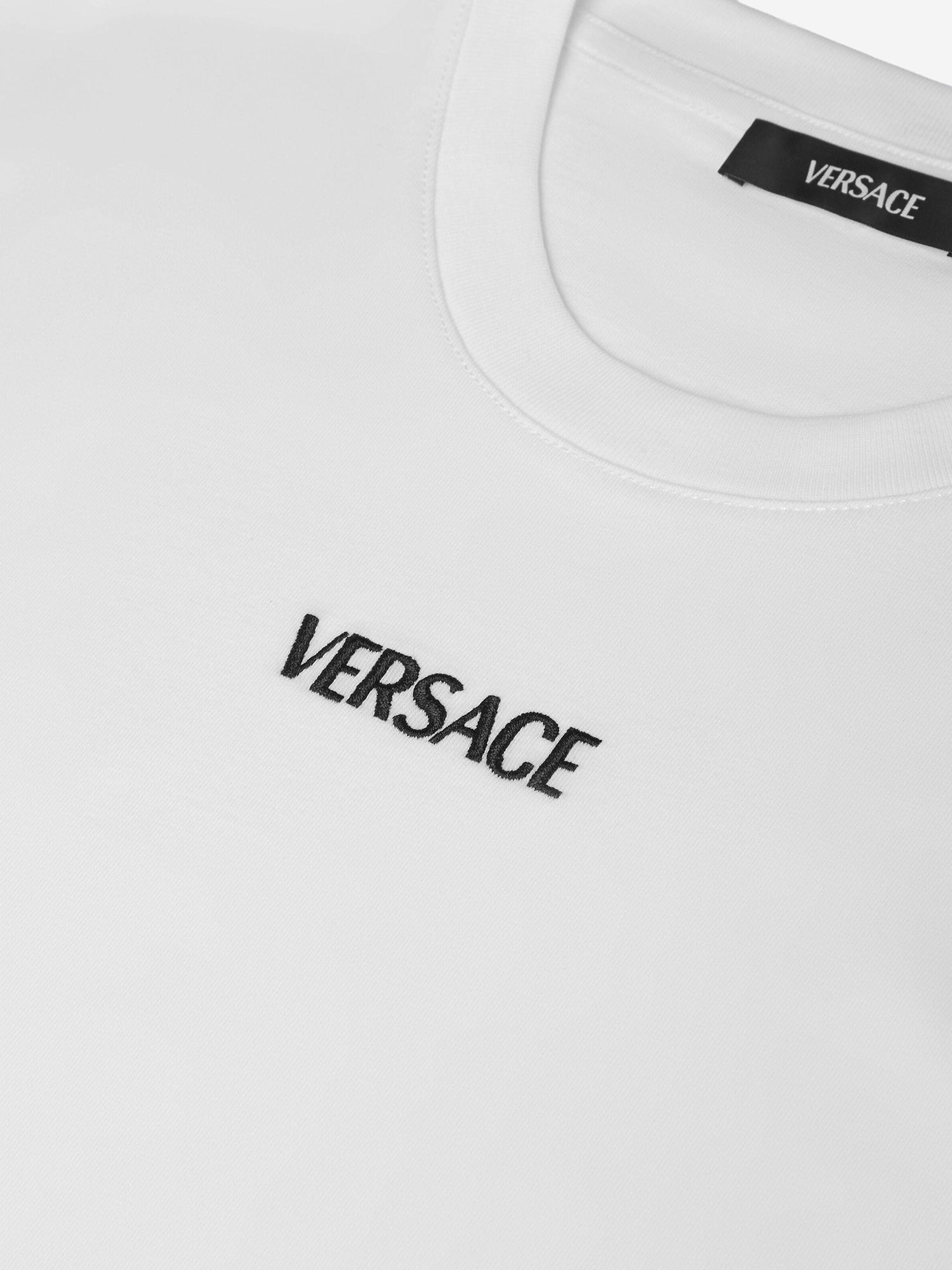 T-SHIRT IN COTONE CON LOGO 1013944 1A164551W000 VERSACE 