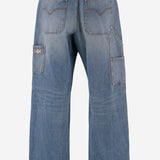 JEANS CARPENTER IN DENIM DI COTONE 1017860 1A163861D190 VERSACE 
