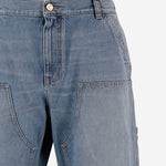 JEANS CARPENTER IN DENIM DI COTONE 1017860 1A163861D190 VERSACE 