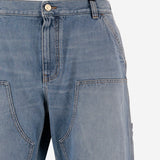 JEANS CARPENTER IN DENIM DI COTONE 1017860 1A163861D190 VERSACE 