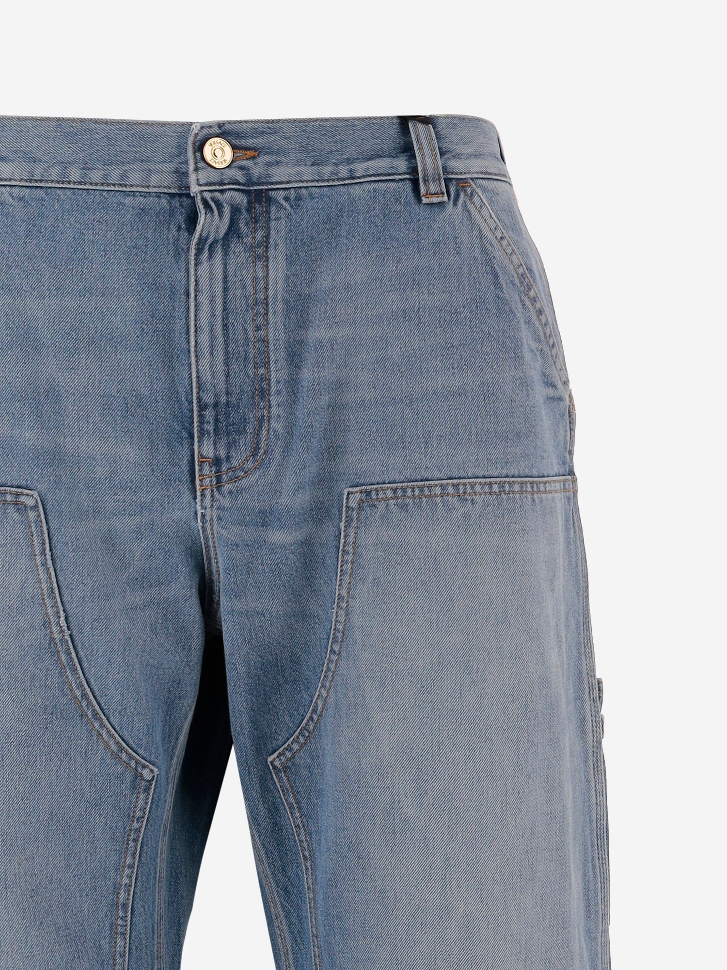 JEANS CARPENTER IN DENIM DI COTONE 1017860 1A163861D190 VERSACE 