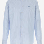 CAMICIA IN COTONE A RIGHE CON LOGO 1018874 1A164762VM60 VERSACE 