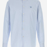 CAMICIA IN COTONE A RIGHE CON LOGO 1018874 1A164762VM60 VERSACE 