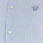 CAMICIA IN COTONE A RIGHE CON LOGO 1018874 1A164762VM60 VERSACE 