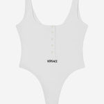 BODY IN COTONE STRETCH CON LOGO 1019688 1A095511W010 VERSACE 