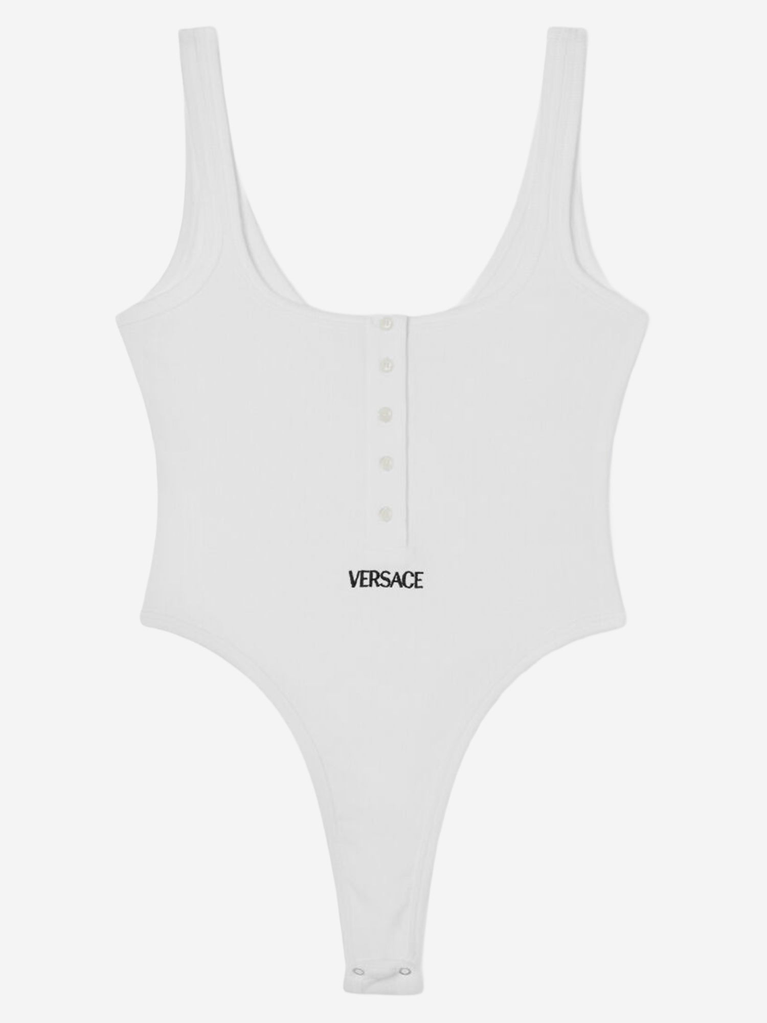 BODY IN COTONE STRETCH CON LOGO 1019688 1A095511W010 VERSACE 