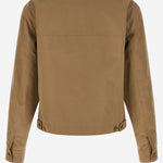 GIACCA IN COTONE CON COLLETTO A CONTRASTO 1022244 1A168021KM00 VERSACE 