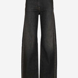 JEANS IN COTONE CON BORCHIE 1022452 1A164771D040 VERSACE 