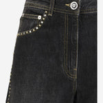 JEANS IN COTONE CON BORCHIE 1022452 1A164771D040 VERSACE 