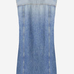 ABITO IN DENIM DI COTONE CON LOGO 1022695 1A167511D800 VERSACE 