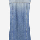 ABITO IN DENIM DI COTONE CON LOGO 1022695 1A167511D800 VERSACE 