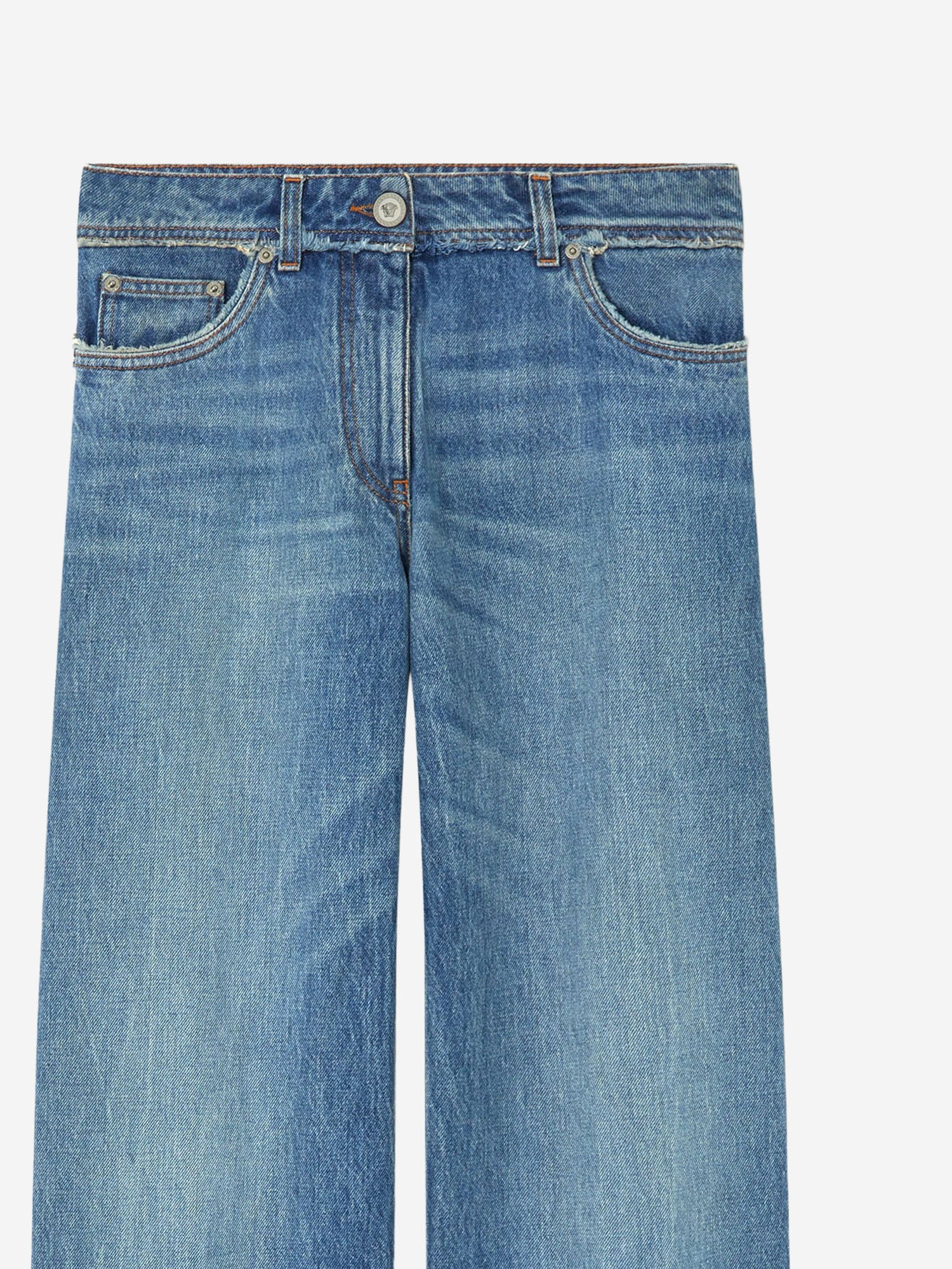 JEANS BOYFRIEND IN COTONE 1023064 1A170461D800 VERSACE 