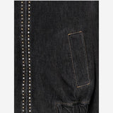 GIUBBOTTO DECORATO IN COTONE 1023067 1A164771D040 VERSACE 