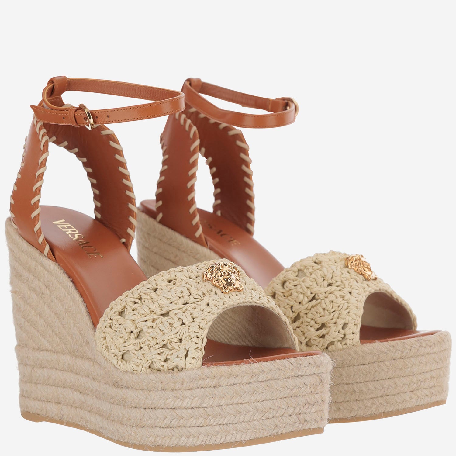 SANDALI LA MEDUSA ZEPPE 1023074 1A170442KJ8V VERSACE 