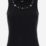 TOP IN COTONE STRETCH CON BORCHIE 1023209 1A172211B000 VERSACE 