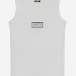 CANOTTA IN COTONE STRETCH CON LOGO 1023210 1A172221W000 VERSACE 