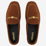 MOCASSINI MEDUSA IN PELLE SCAMOSCIATA 1023348 1A098921NG8V VERSACE 