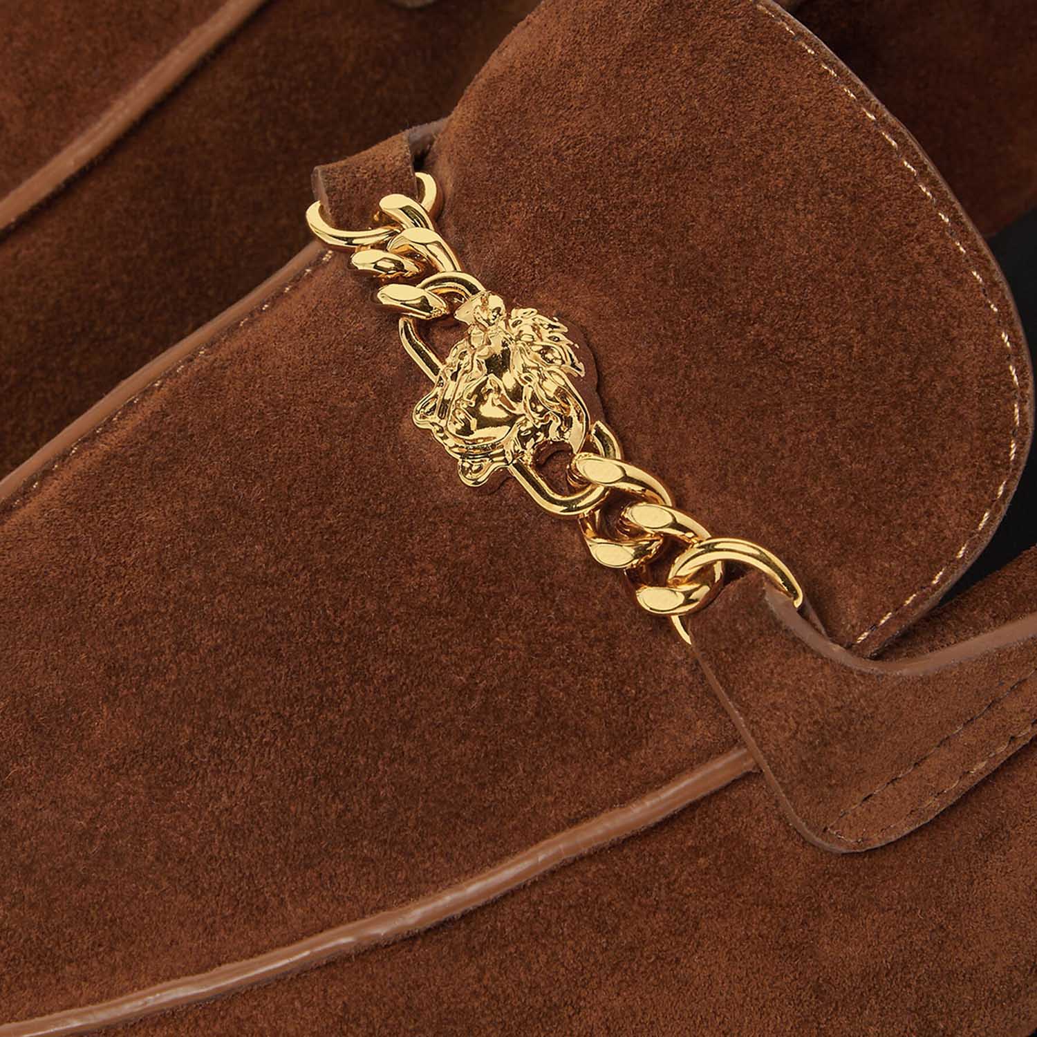 MOCASSINI MEDUSA IN PELLE SCAMOSCIATA 1023348 1A098921NG8V VERSACE 
