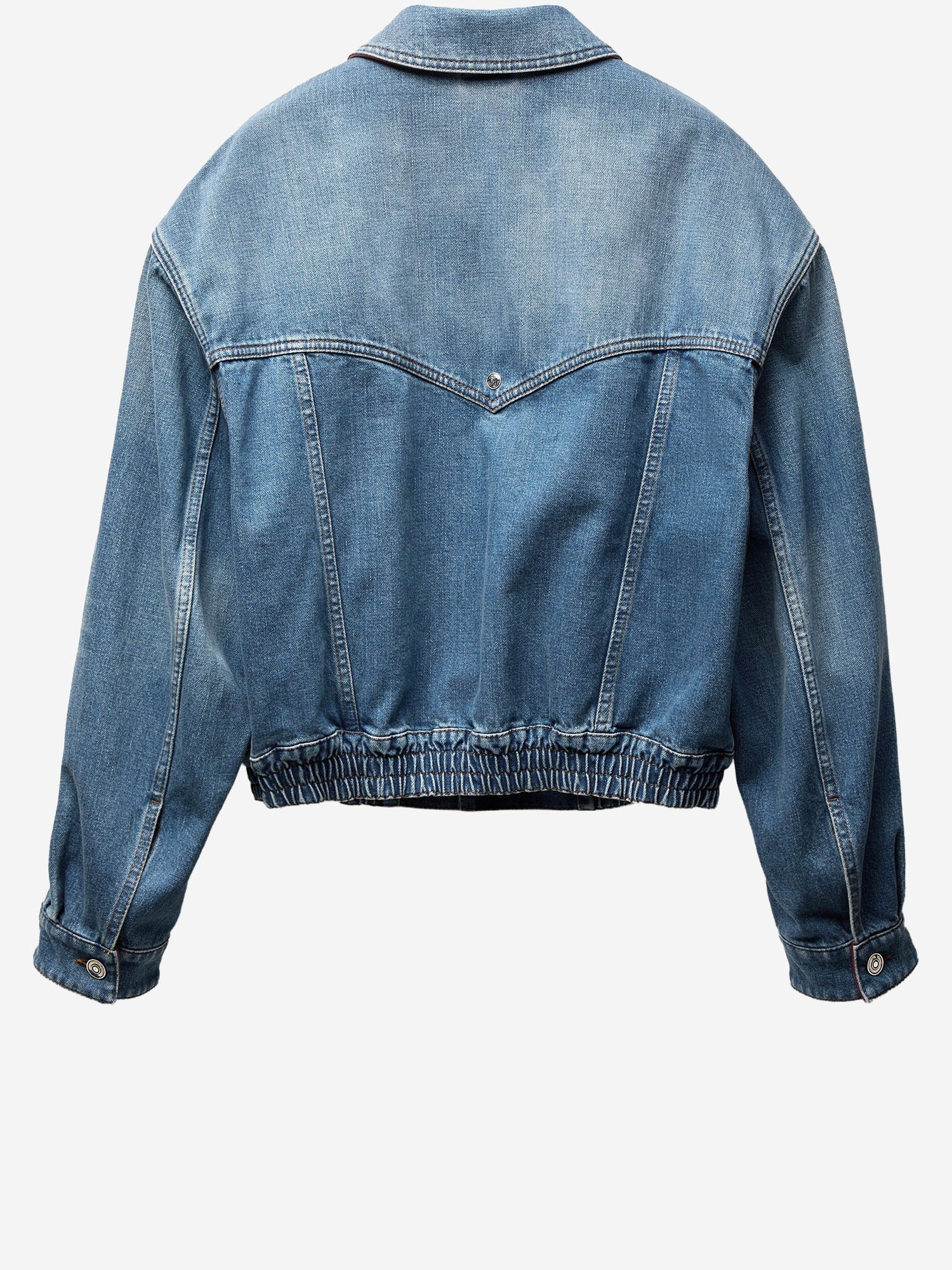 GIACCA IN DENIM DI COTONE 1023603 1A179212DC50 VERSACE 