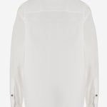 CAMICIA IN COTONE CON BOTTONI A CONTRASTO 1023767 1A147481W000 VERSACE 