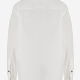 CAMICIA IN COTONE CON BOTTONI A CONTRASTO 1023767 1A147481W000 VERSACE 