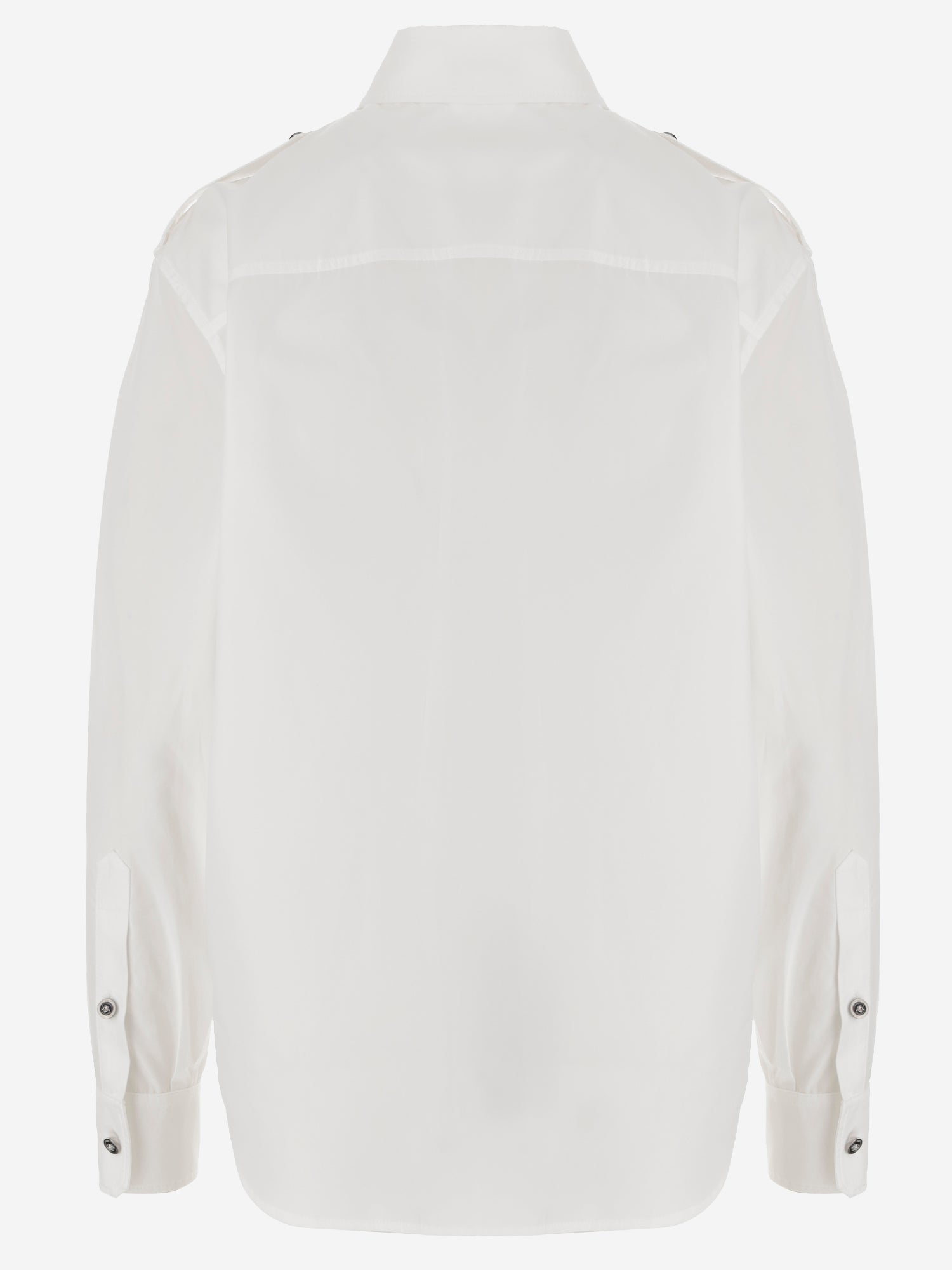 CAMICIA IN COTONE CON BOTTONI A CONTRASTO 1023767 1A147481W000 VERSACE 