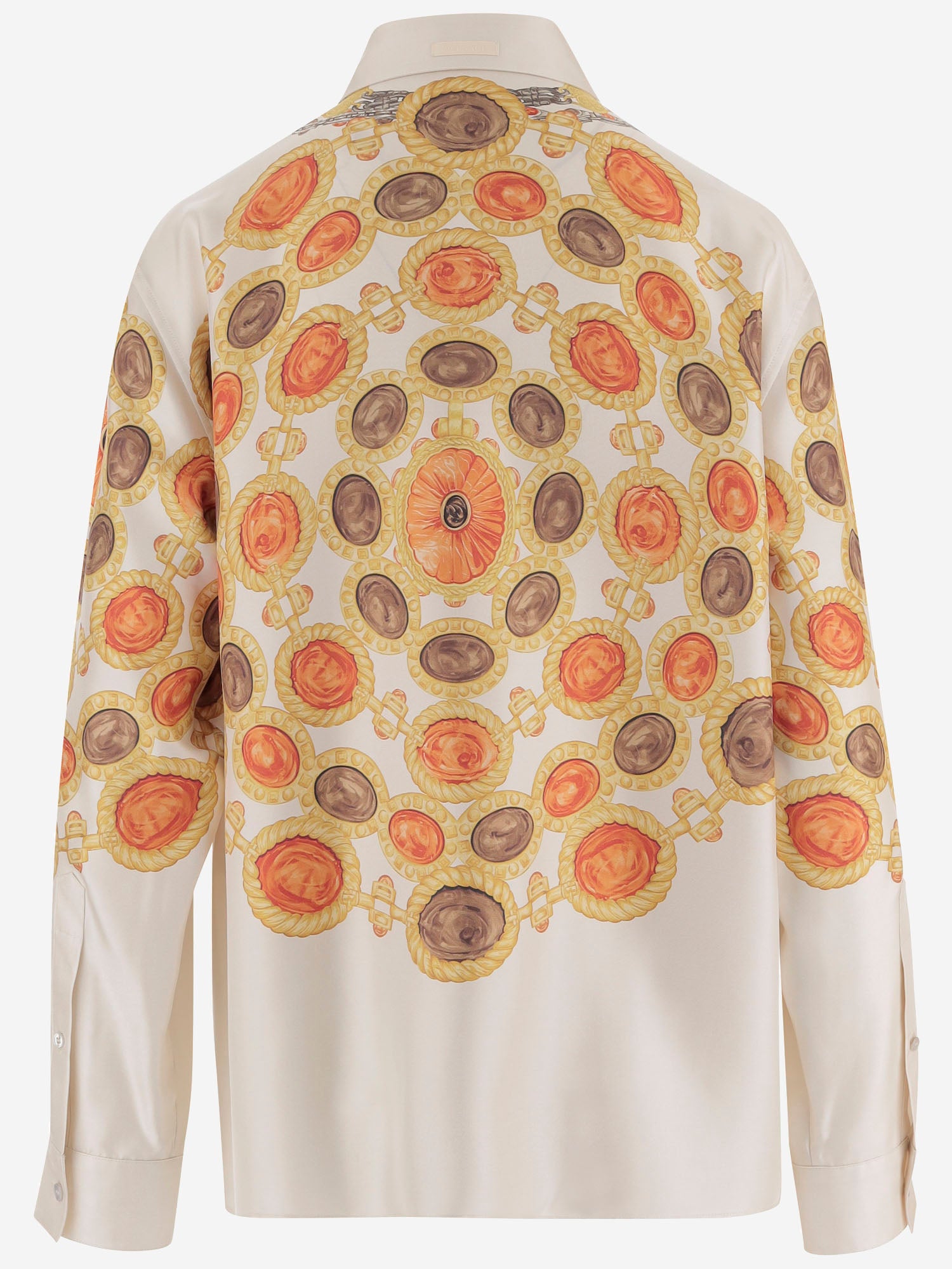 CAMICIA IN TWILL DI SETA CON STAMPA 1024221 1A180075K920 VERSACE 