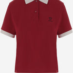 POLO IN COTONE CON LOGO 1024235 1A176812RC90 VERSACE 
