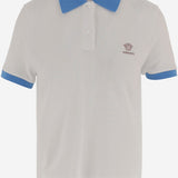 POLO IN COTONE CON LOGO 1024235 1A176812W9H0 VERSACE 