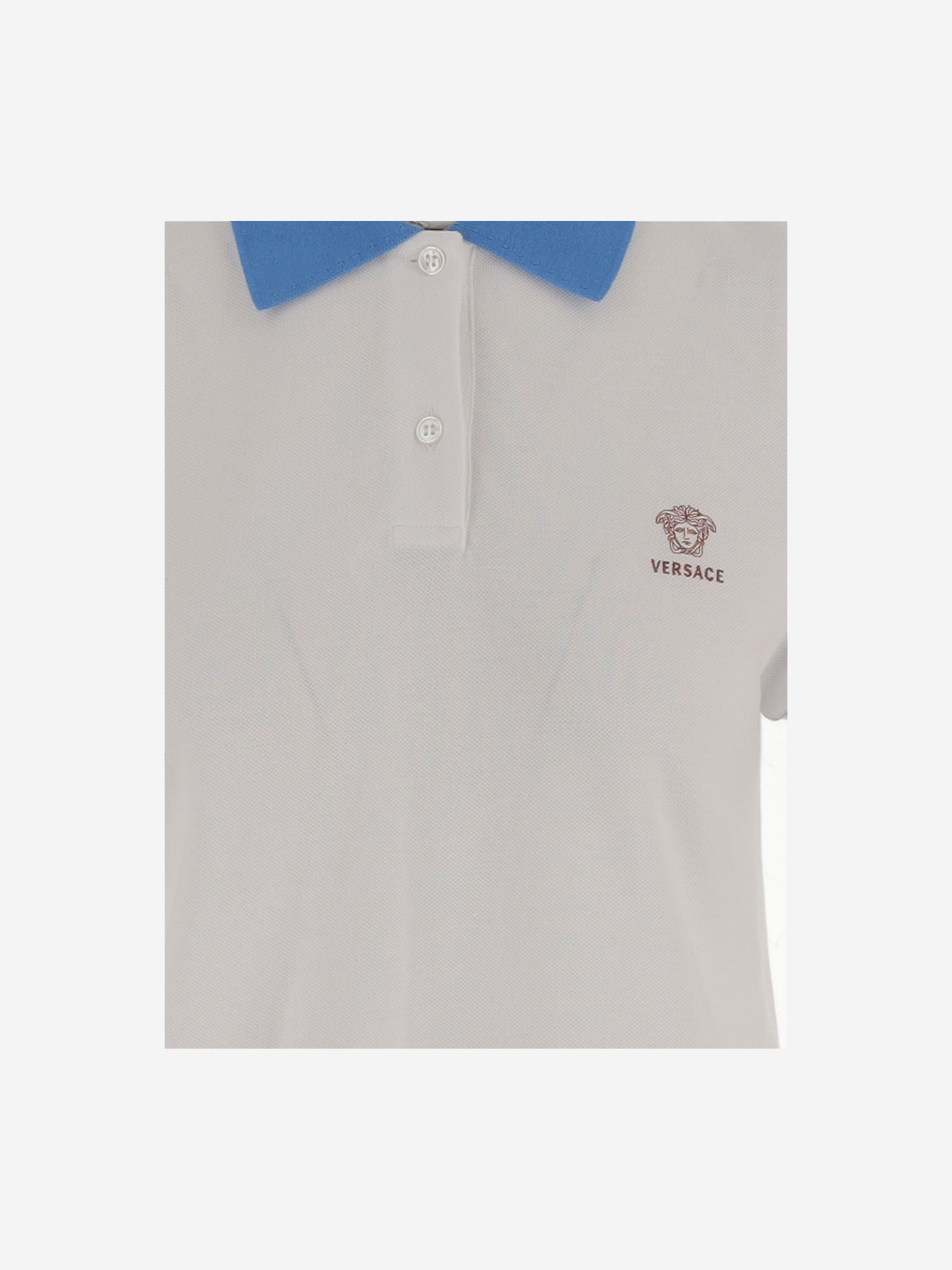 POLO IN COTONE CON LOGO 1024235 1A176812W9H0 VERSACE 