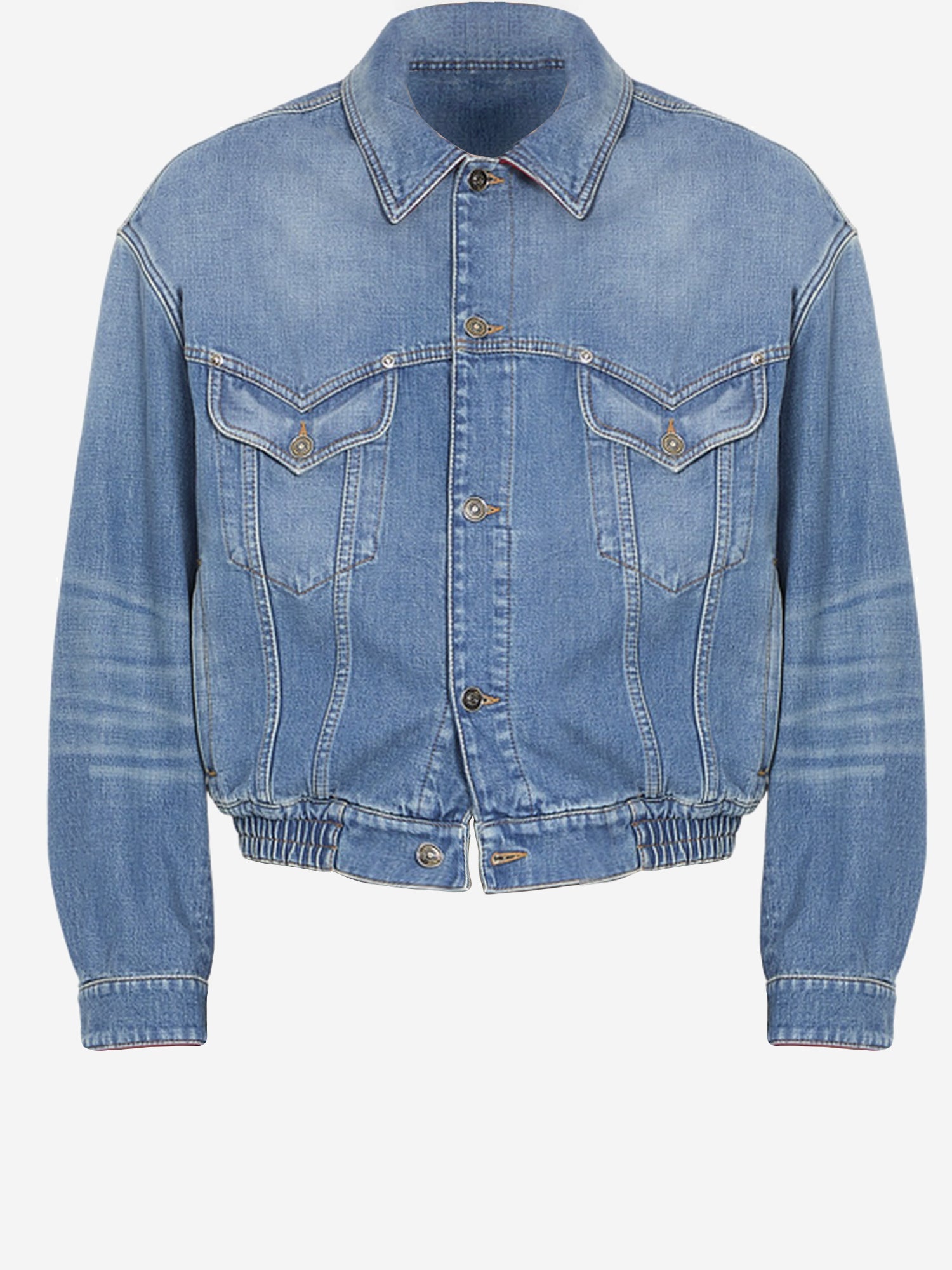 GIACCA IN DENIM DI COTONE 1024483 1A174661D800 VERSACE 