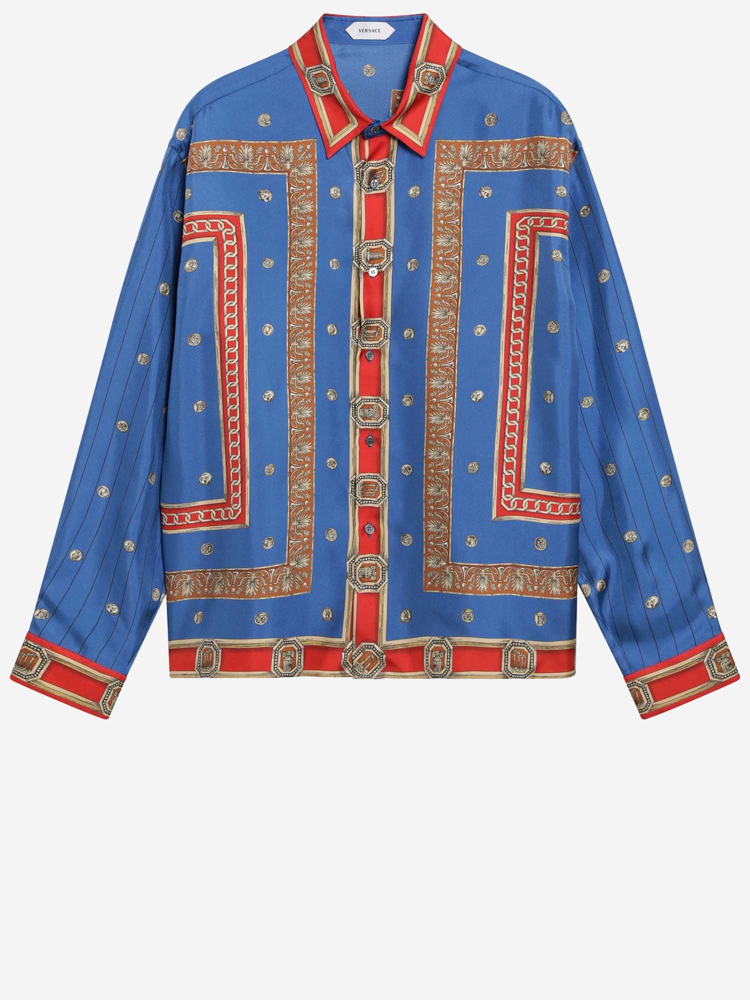CAMICIA IN SETA CON STAMPA THE RINGMASTER 1024520 1A179535UJ30 VERSACE 
