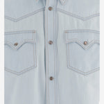 CAMICIA IN DENIM CHAMBRAY 1024560 1A178721DA50 VERSACE 