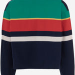 MAGLIA POLO IN COTONE A RIGHE 1024580 1A178906G870 VERSACE 
