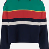 MAGLIA POLO IN COTONE A RIGHE 1024580 1A178906G870 VERSACE 