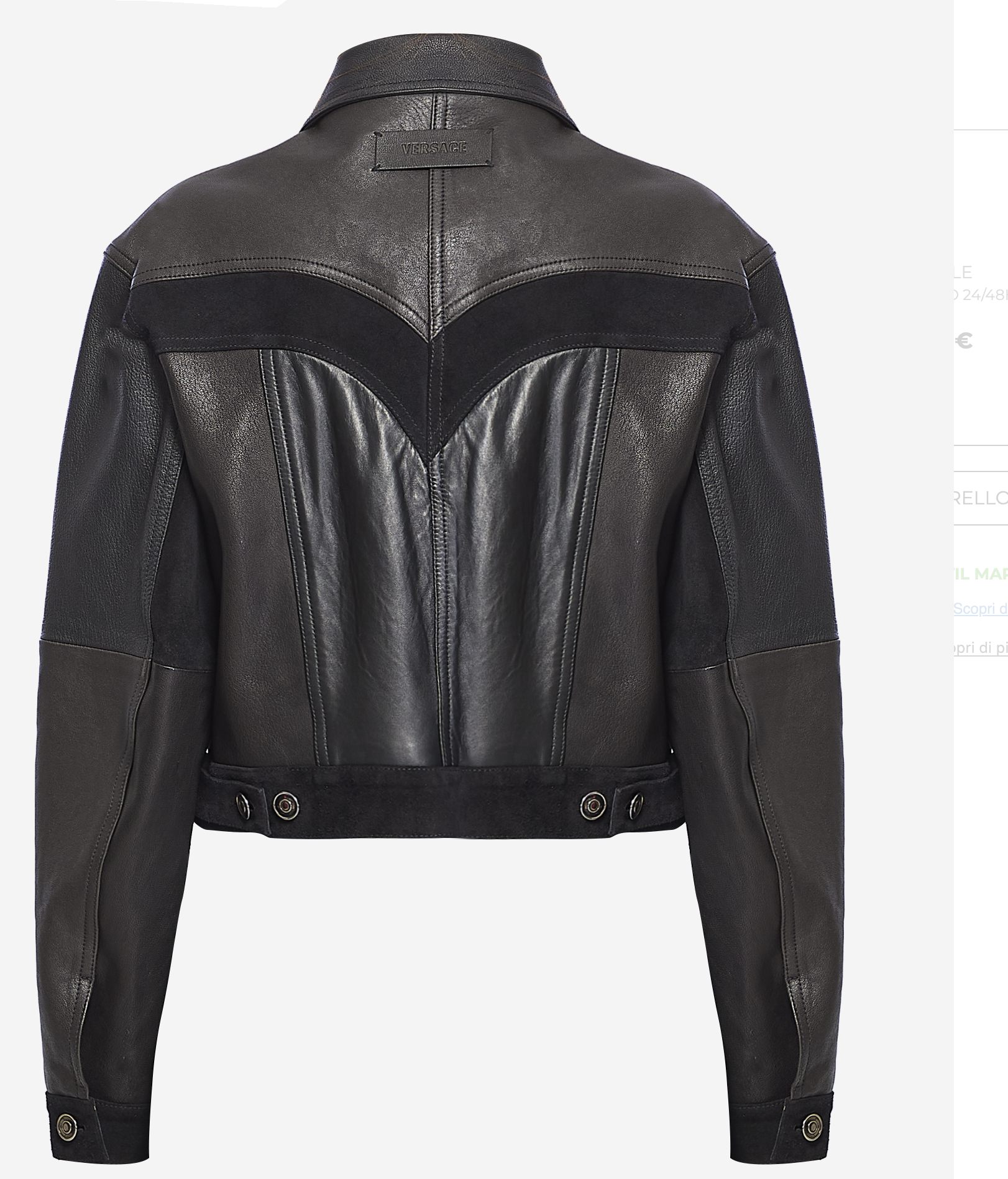 GIACCA IN PELLE 1024617 1A177661B000 VERSACE 