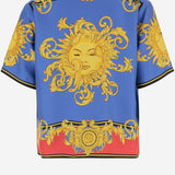 CAMICIA IN SETA STAMPATA 1024642 1A179565UG70 VERSACE 
