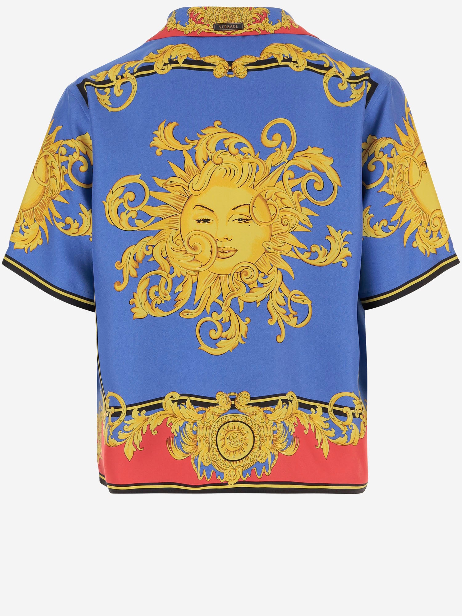 CAMICIA IN SETA STAMPATA 1024642 1A179565UG70 VERSACE 