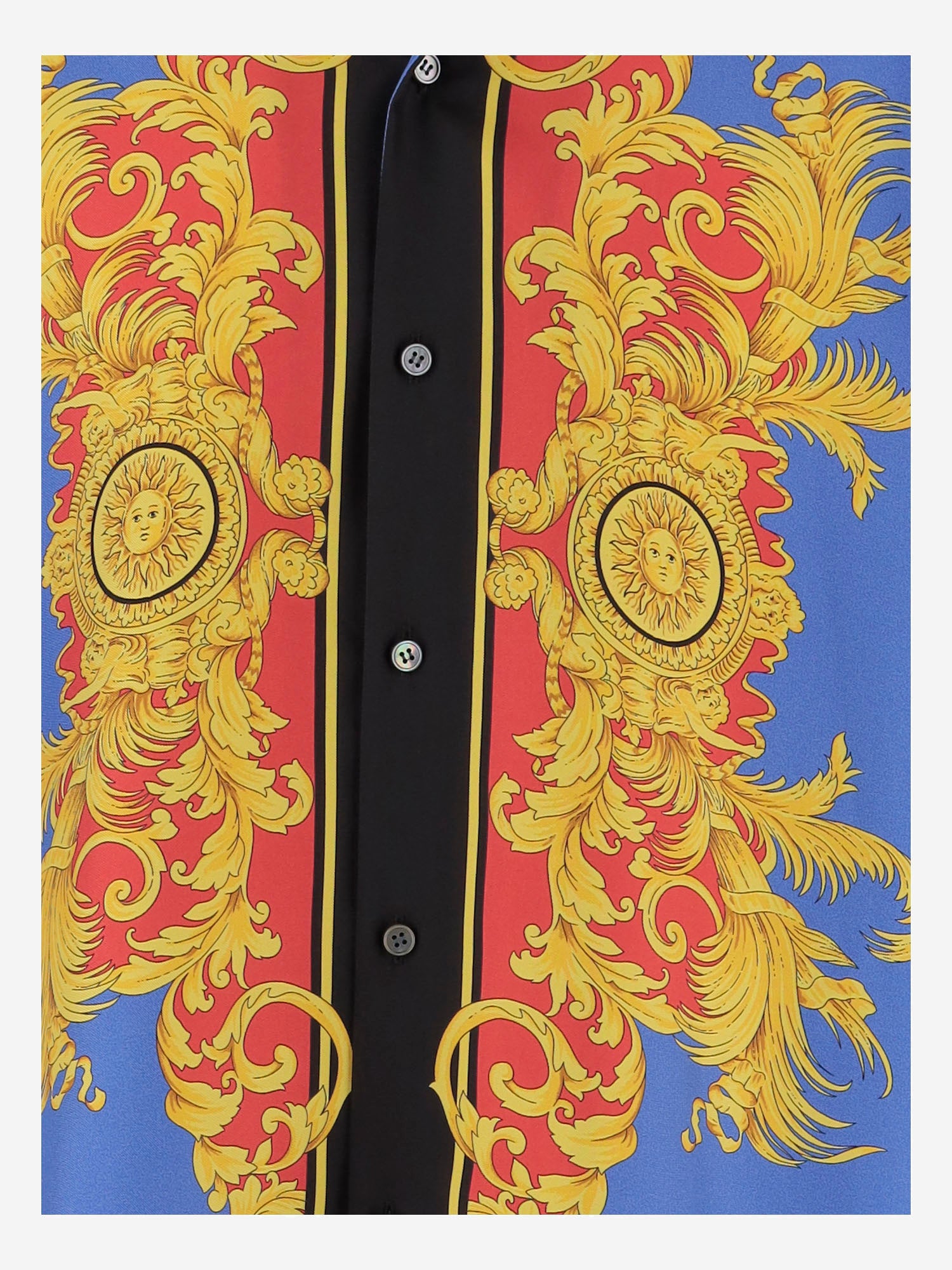 CAMICIA IN SETA STAMPATA 1024642 1A179565UG70 VERSACE 