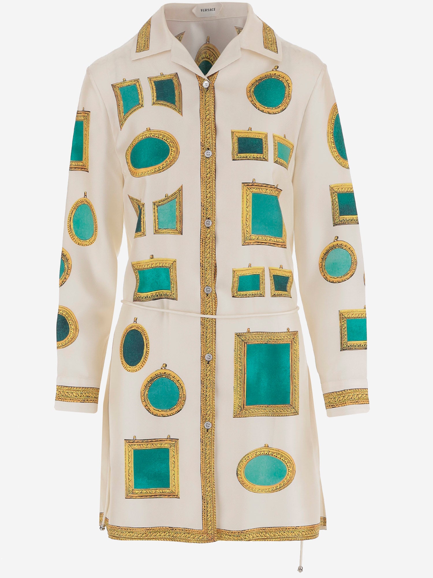 ABITO IN TWILL DI SETA CON STAMPA 1024659 1A17955K940 VERSACE 