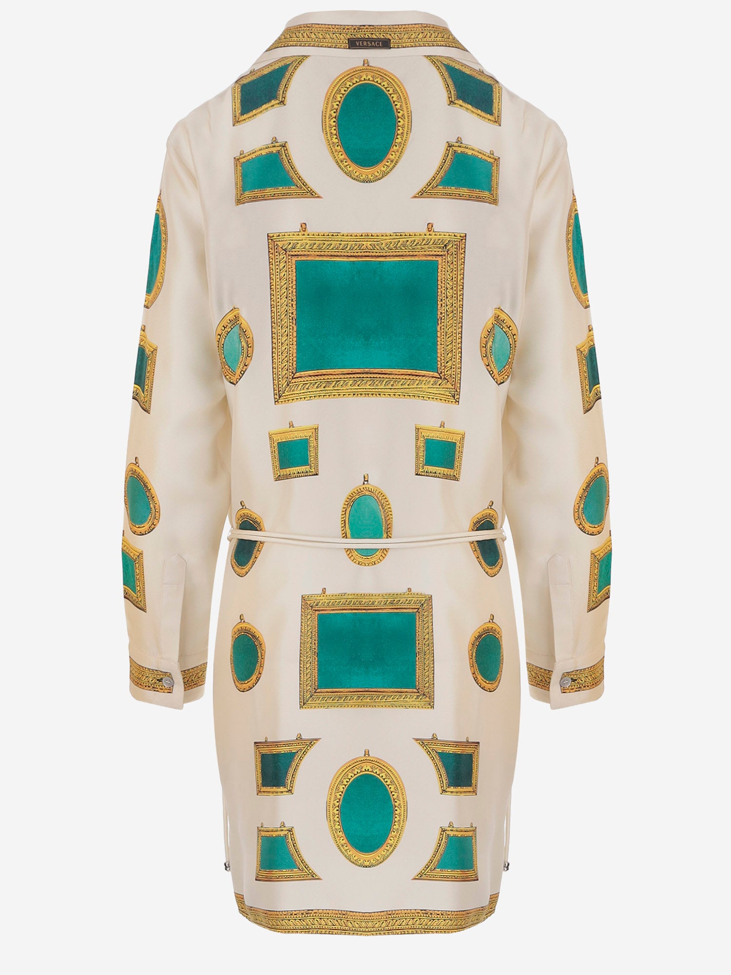 ABITO IN TWILL DI SETA CON STAMPA 1024659 1A17955K940 VERSACE 