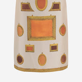 GONNA IN SETA CON STAMPA 1024690 1A179515K920 VERSACE 