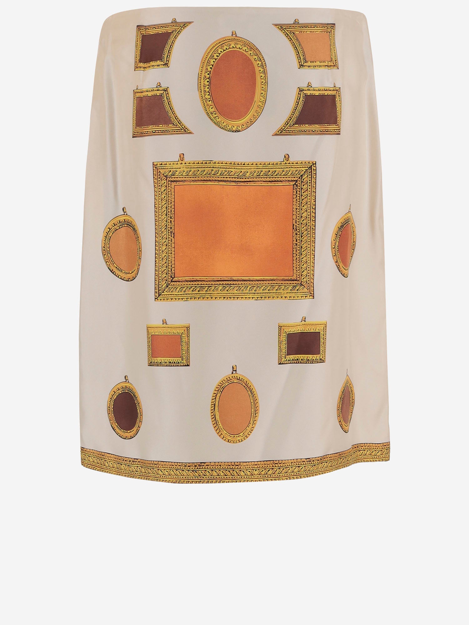 GONNA IN SETA CON STAMPA 1024690 1A179515K920 VERSACE 