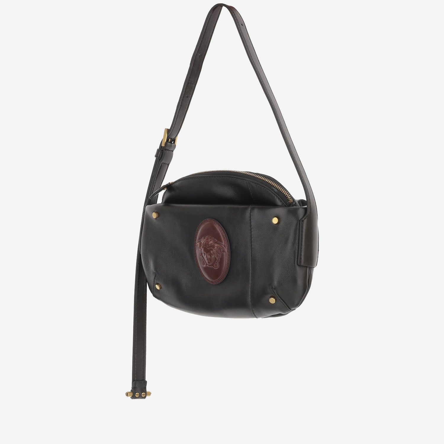 BORSA A TRACOLLA IN PELLE CON LOGO MEDUSA 1025028 1A174492B0AJ VERSACE 