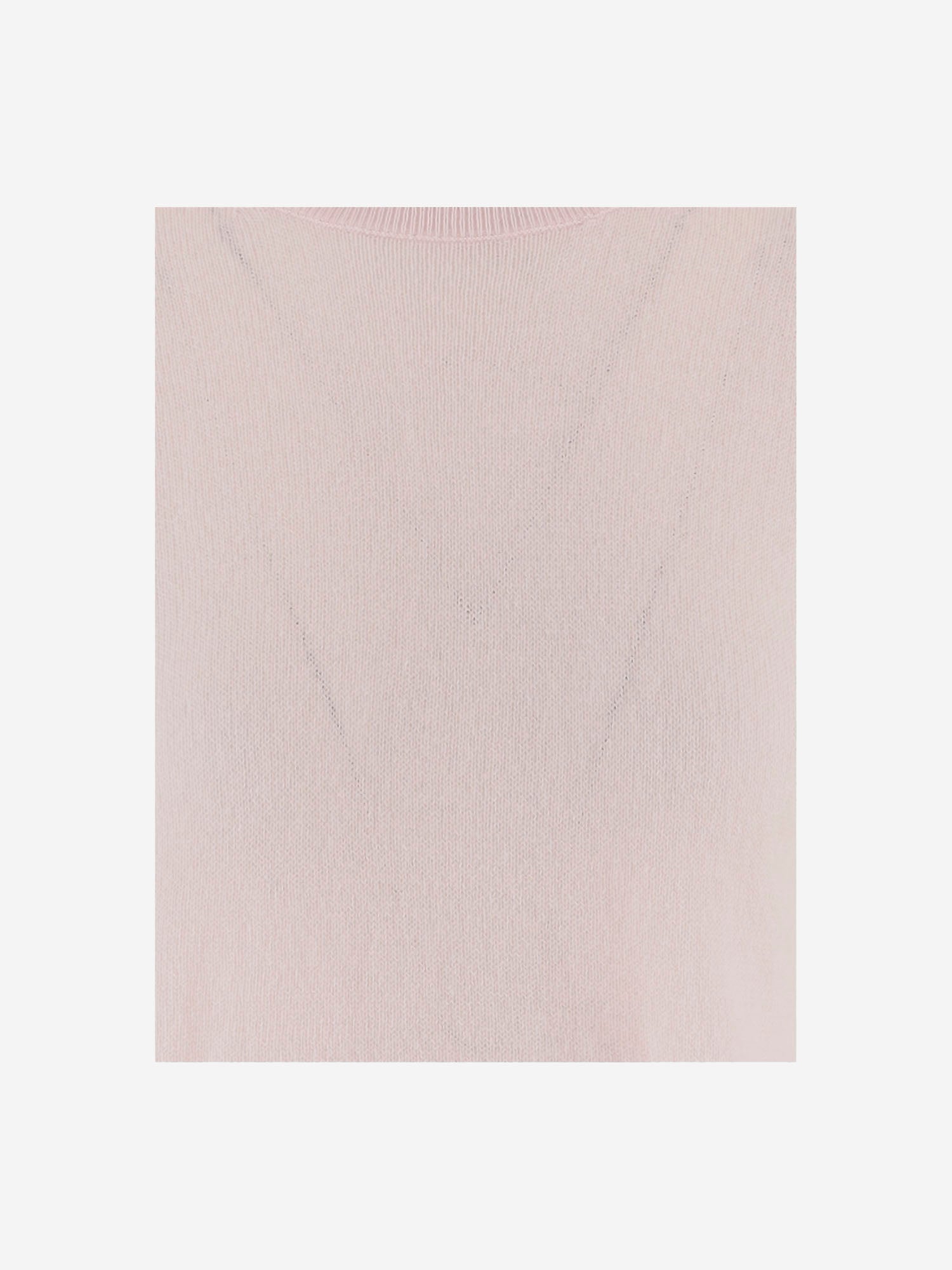 Maglia A MANICHE CORTE IN CASHMERE 26211132 60 ALLUDE 