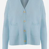 CARDIGAN IN LANA E CASHMERE 26217740 10 ALLUDE 